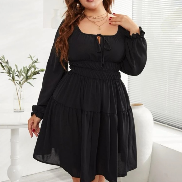 SHEIN Size 2XL (16) Black Dress - Picture 6 of 6